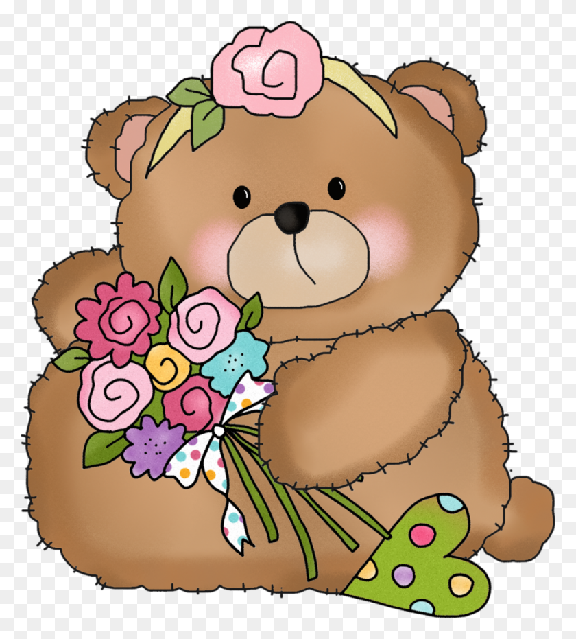 917x1024 Clip Art Work Birthday, Bear And Happy - Clip Art Bear Hug