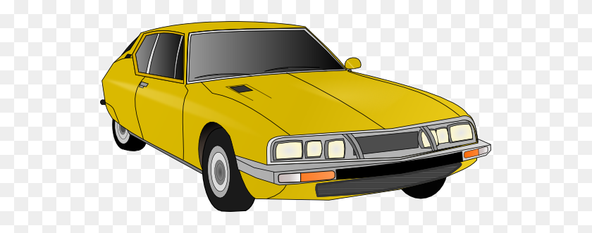 555x271 Clip Art Yellow Old Car Wall Paper Art - Old Paper Clipart