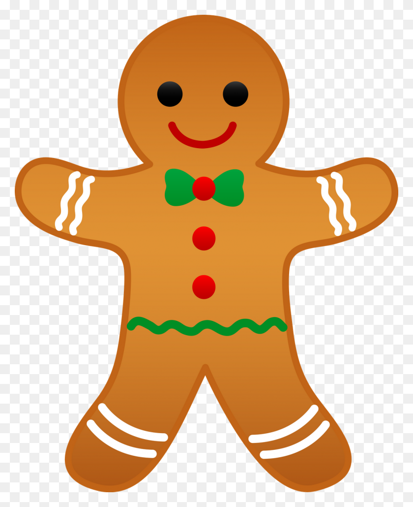 1286x1600 Clip Christmas Gingerbread - Free Animated Thanksgiving Clipart