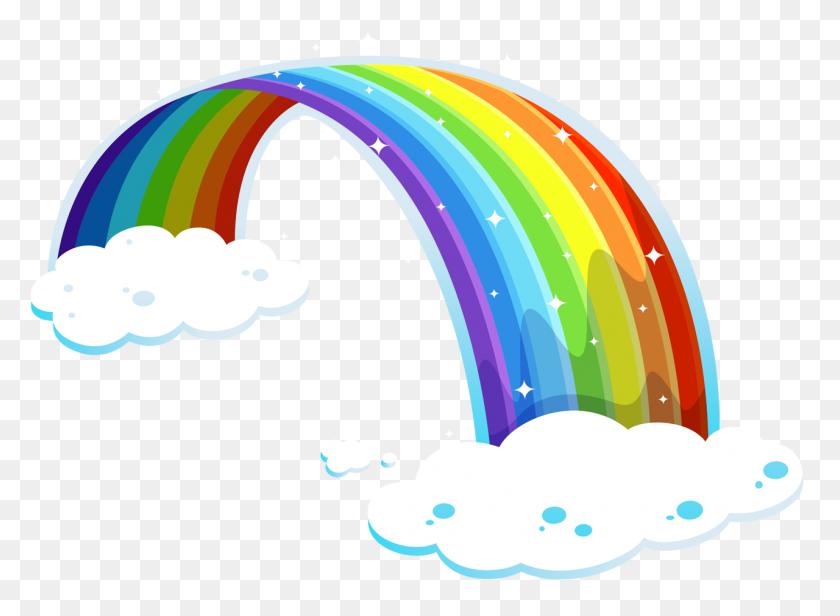 1280x913 Clip Rainbow, Clipart - Rainbow Banner Clipart