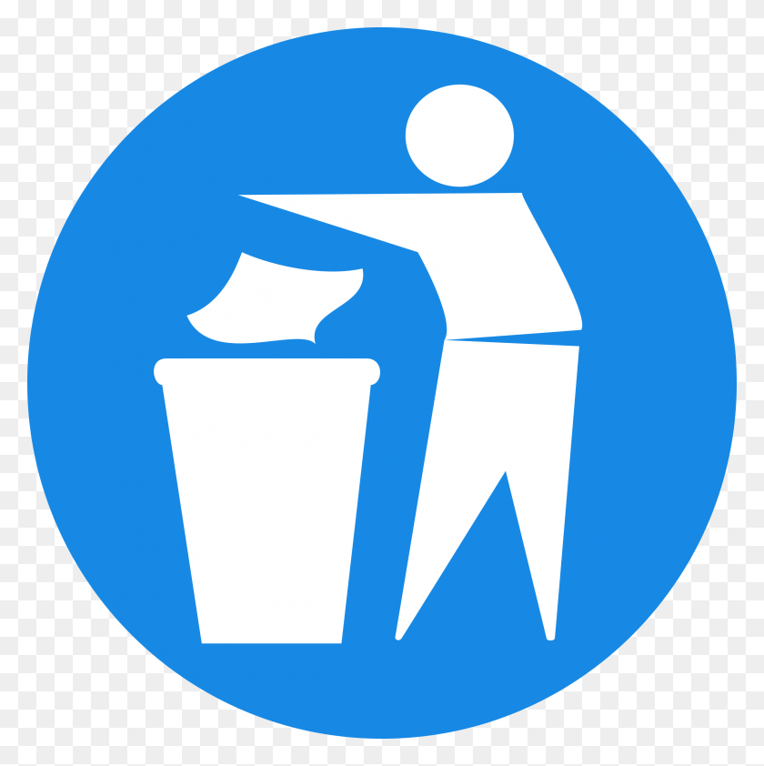 2393x2400 Clipart - Open Trash Can Clipart