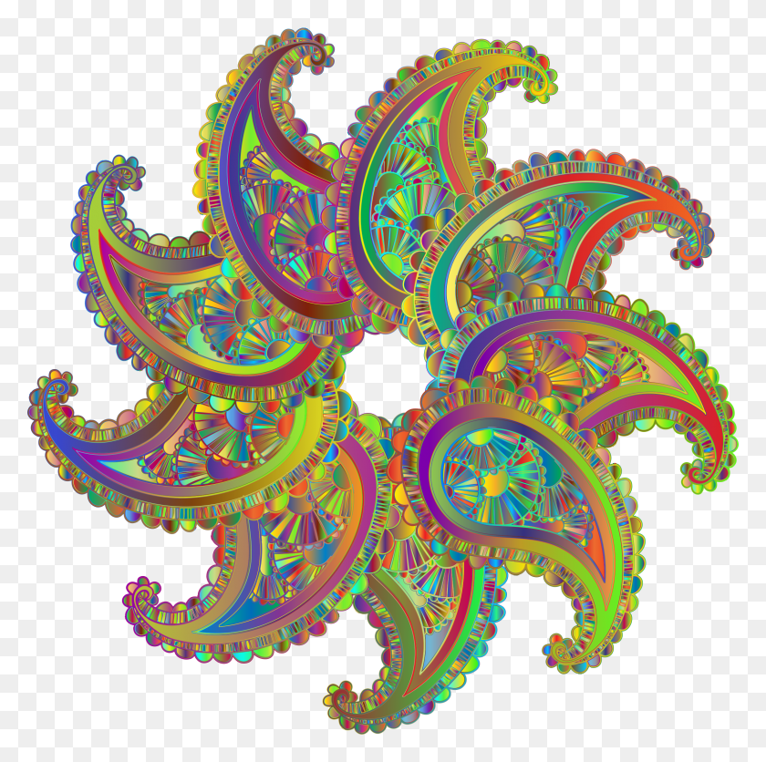 2306x2297 Clipart - Paisley Png