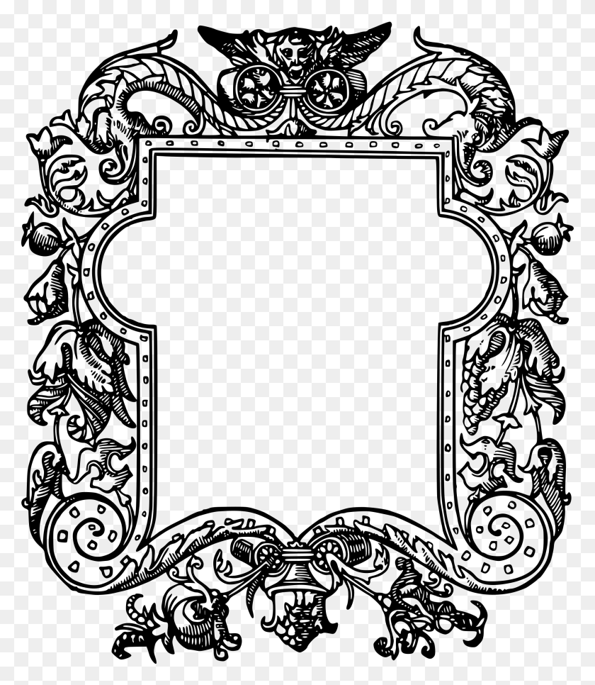 2066x2400 Clipart - Ornate Border PNG