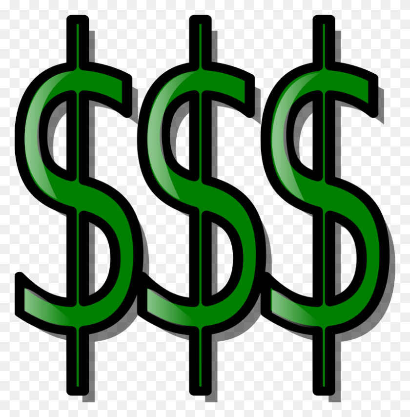 785x800 Clipart - Lots Of Money Clipart