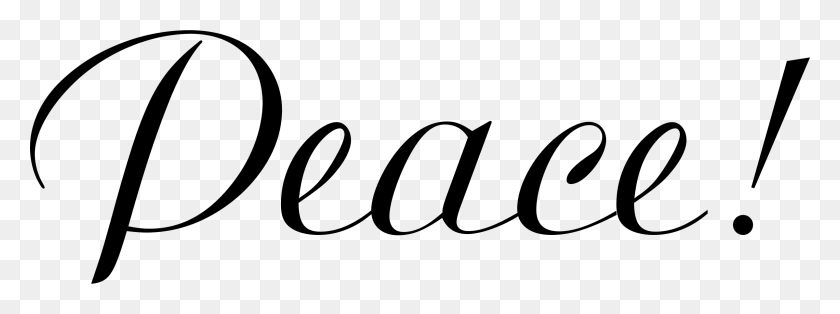 2399x782 Clipart - Peace PNG
