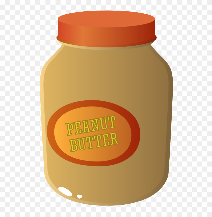 536x800 Clipart - Peanut Butter Jar Clipart