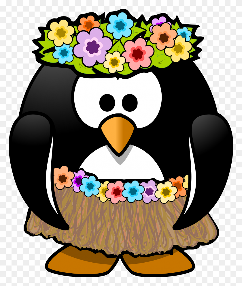 2009x2400 Clipart - Penguin Black And White Clipart