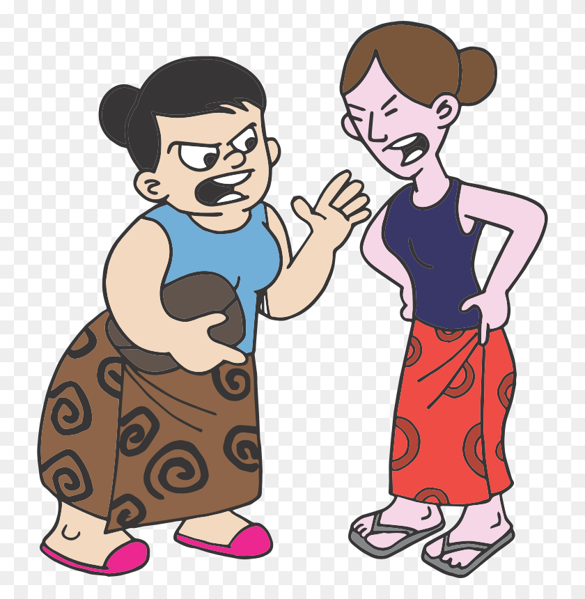 734x800 Clipart - People Arguing Clipart