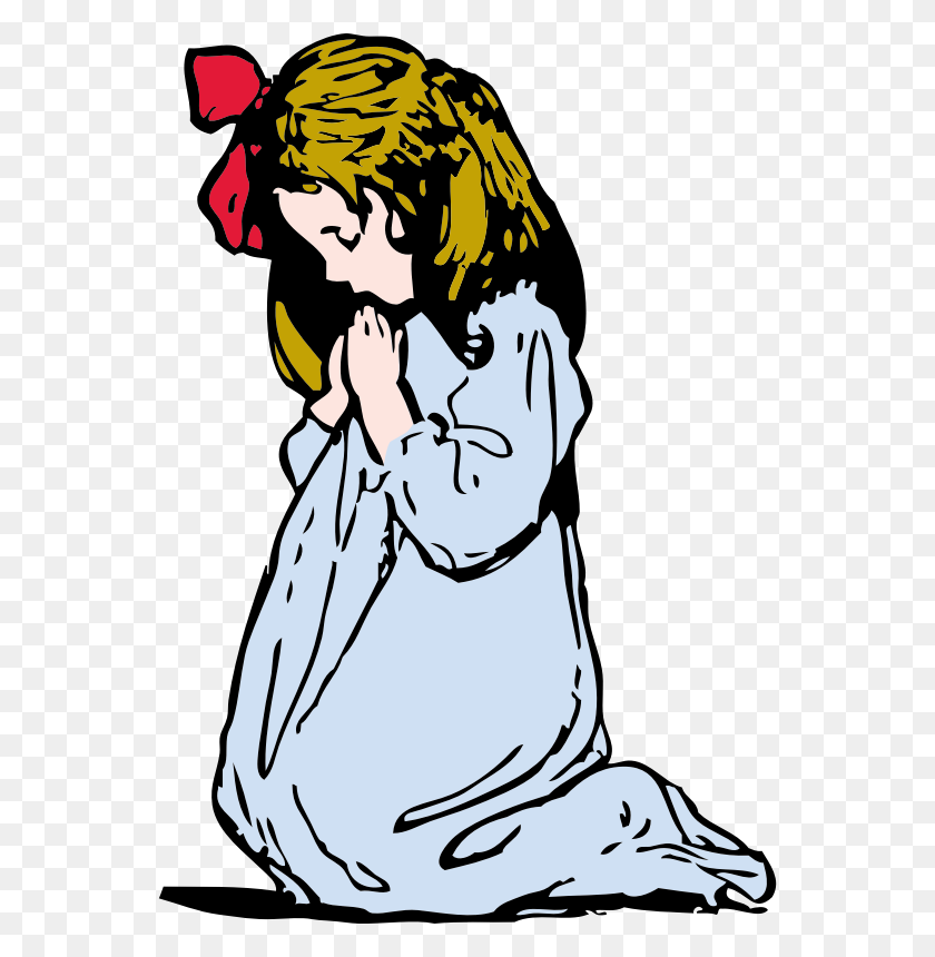 556x800 Clipart - People Praying Clipart