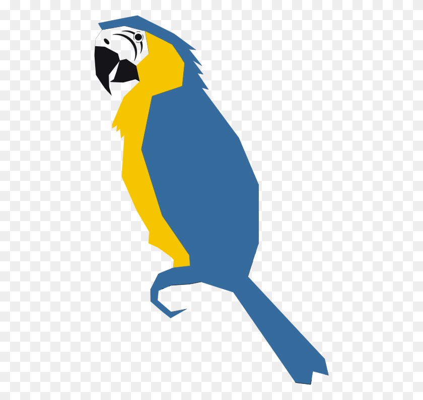 466x736 Clipart - Macaw Clipart
