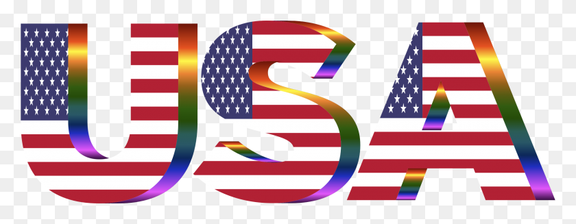 2280x782 Clipart - Bandera De Estados Unidos Clipart Png