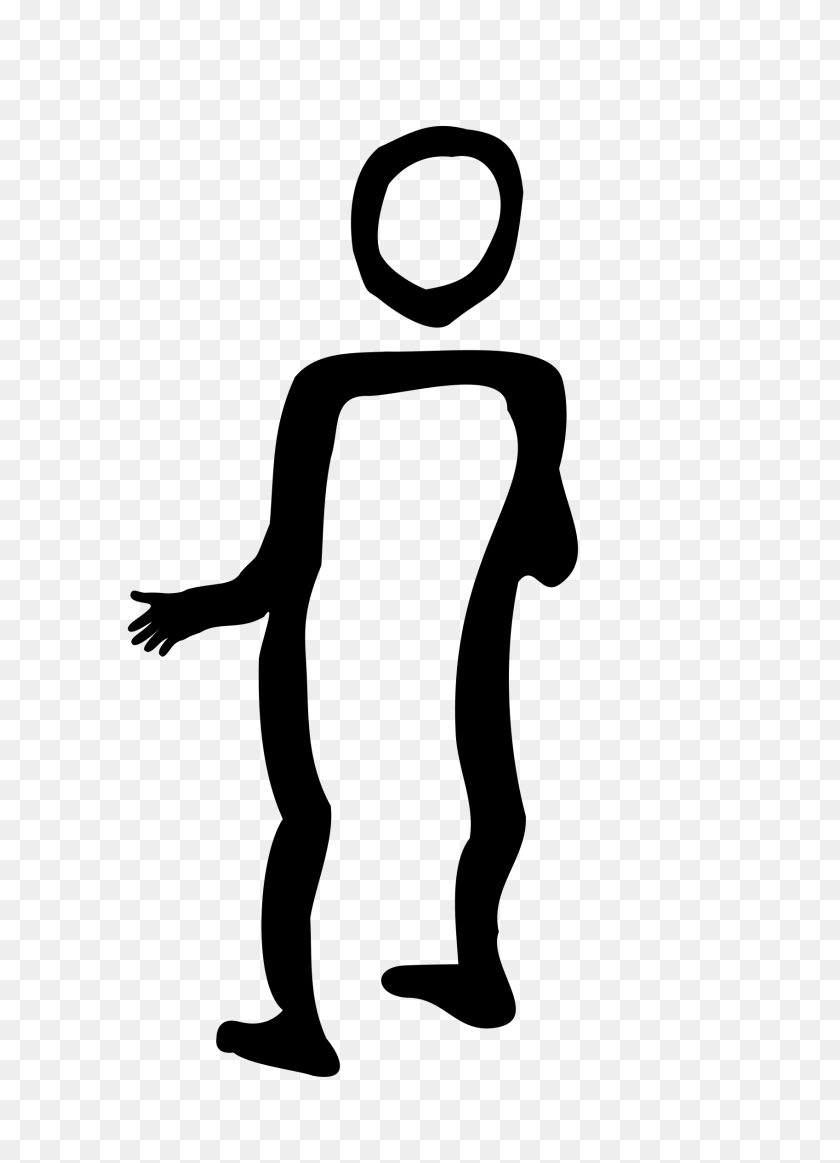 1697x2400 Clipart - Person Pointing Clipart