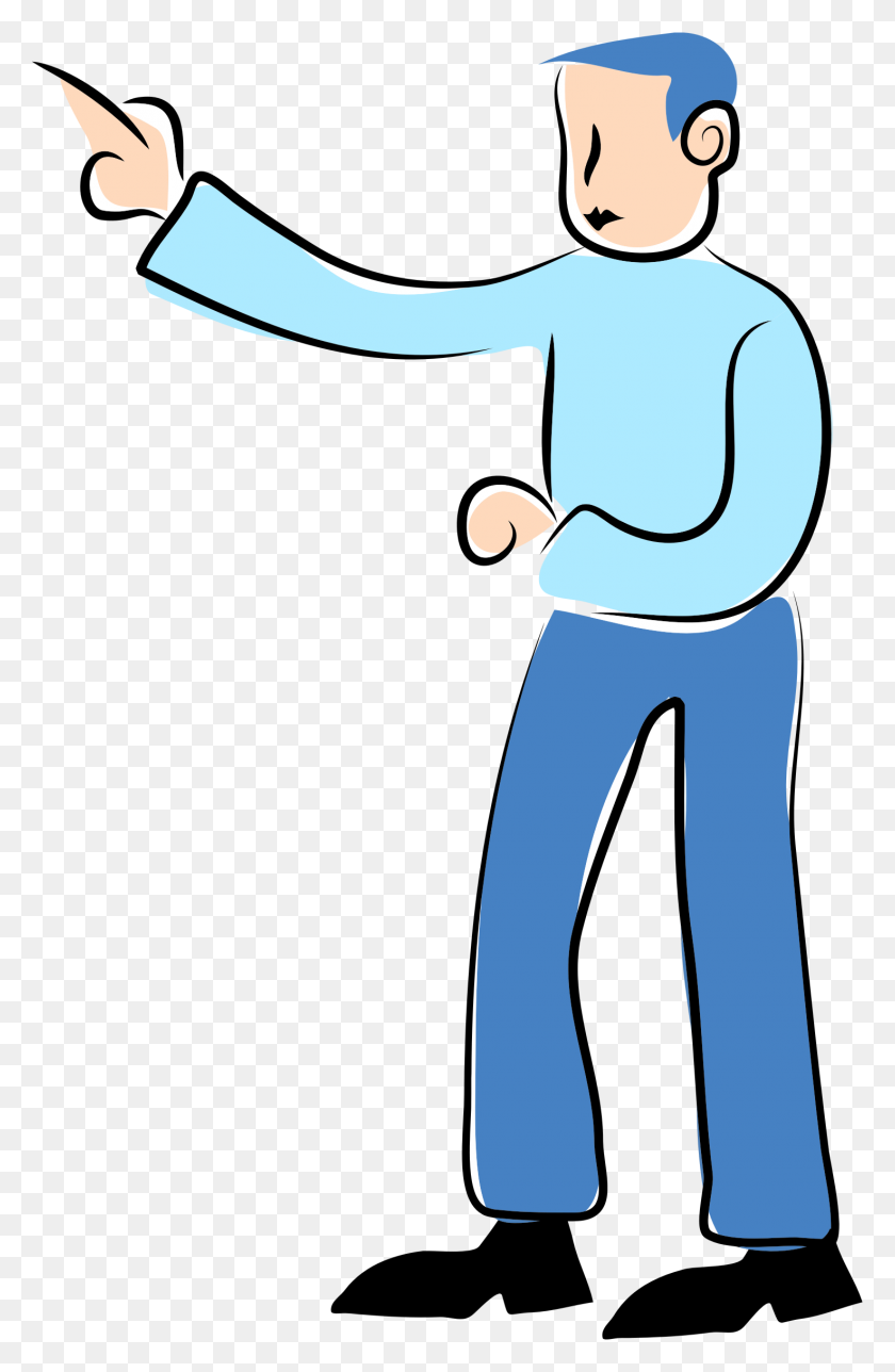 1473x2320 Clipart - Person Pointing Clipart
