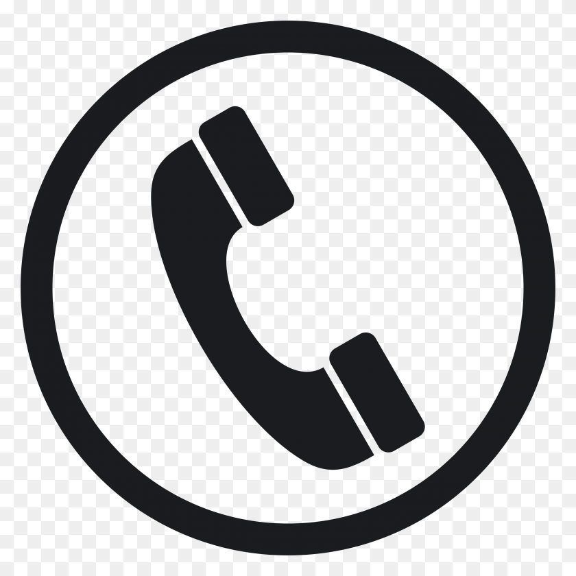 2400x2400 Clipart - Phone Black And White Clipart