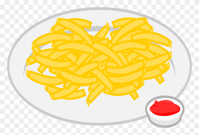 2400x1567 Clipart - Plate Of Food Clipart