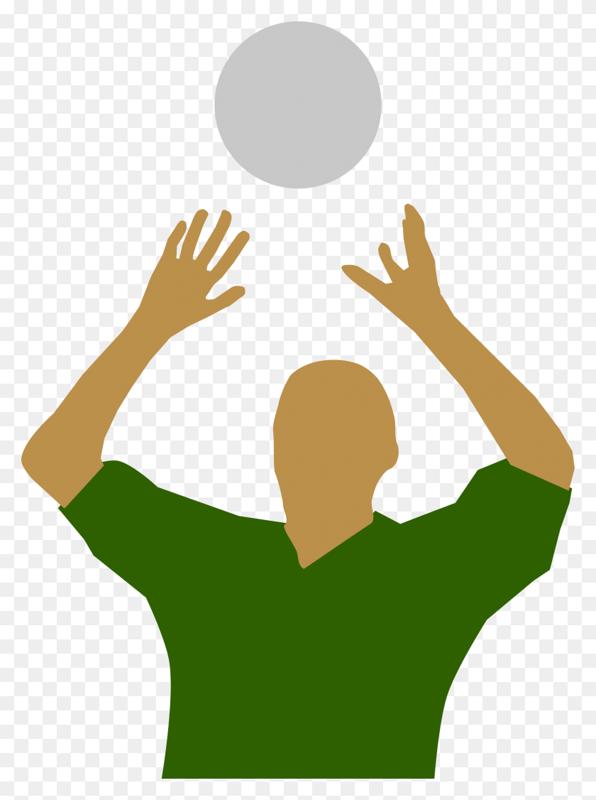 1756x2400 Clipart - Playing Volleyball Clipart