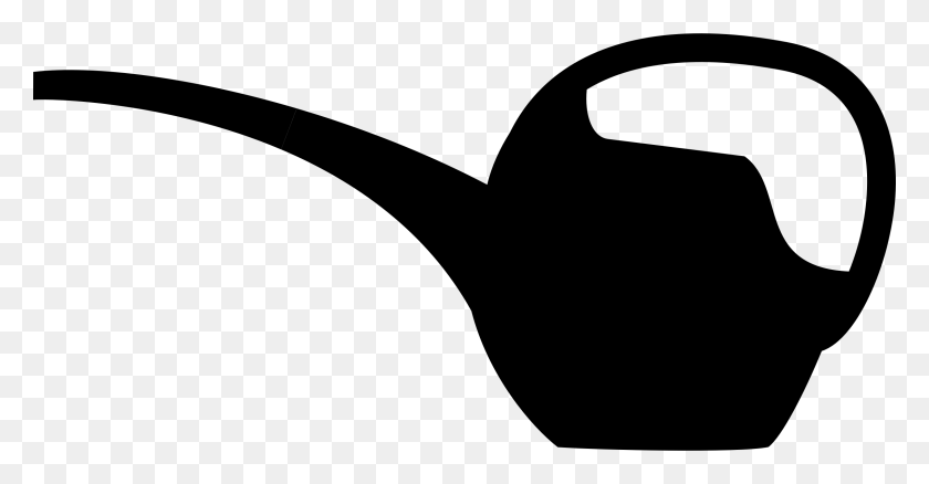 2400x1164 Clipart - Watering Can Clipart Black And White