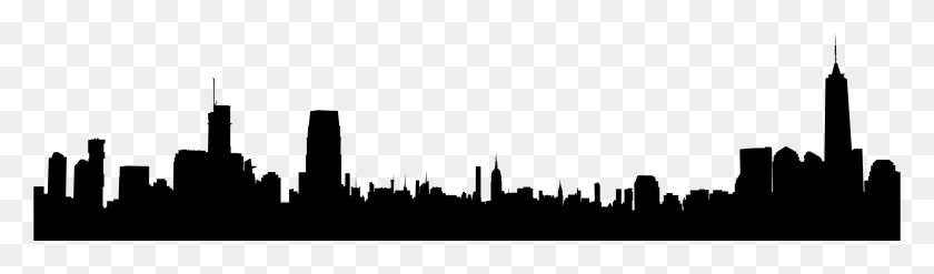 2342x562 Clipart - Nyc Skyline PNG