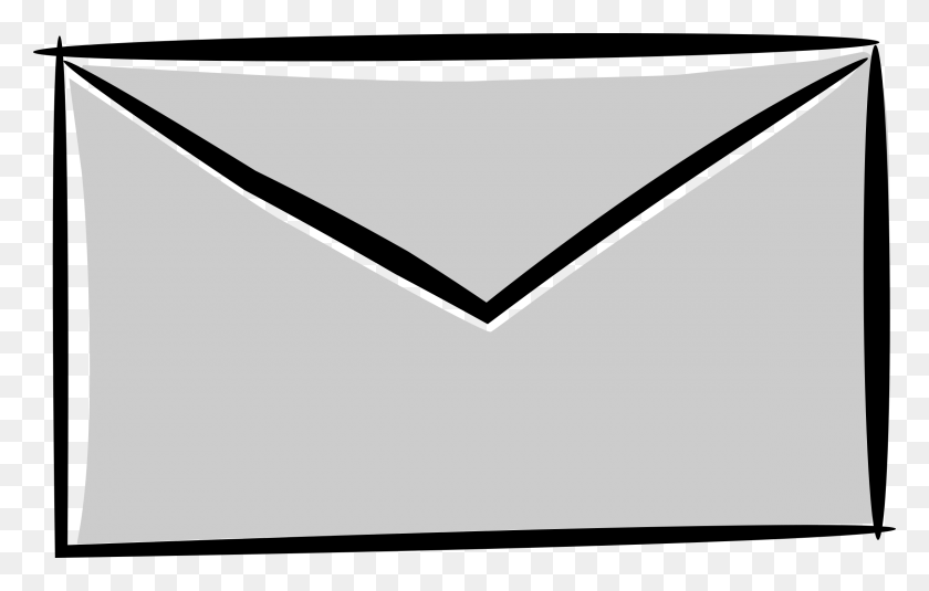 2400x1463 Clipart - Mail Clipart Black And White