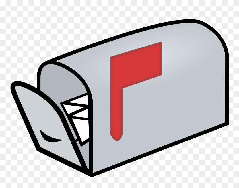 2400x1846 Clipart - Mailbox Clipart
