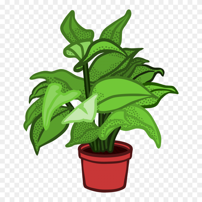2400x2400 Clipart - Potted Plant Clipart