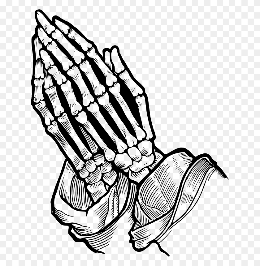 641x800 Clipart - Pray Clipart Black And White