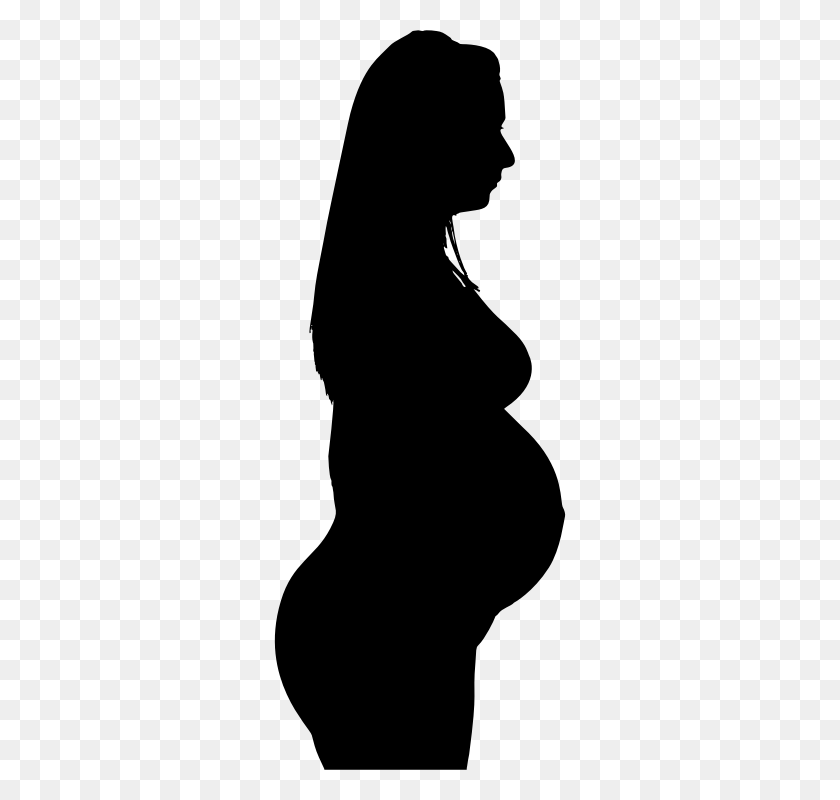292x740 Clipart - Pregnant Mother Clipart