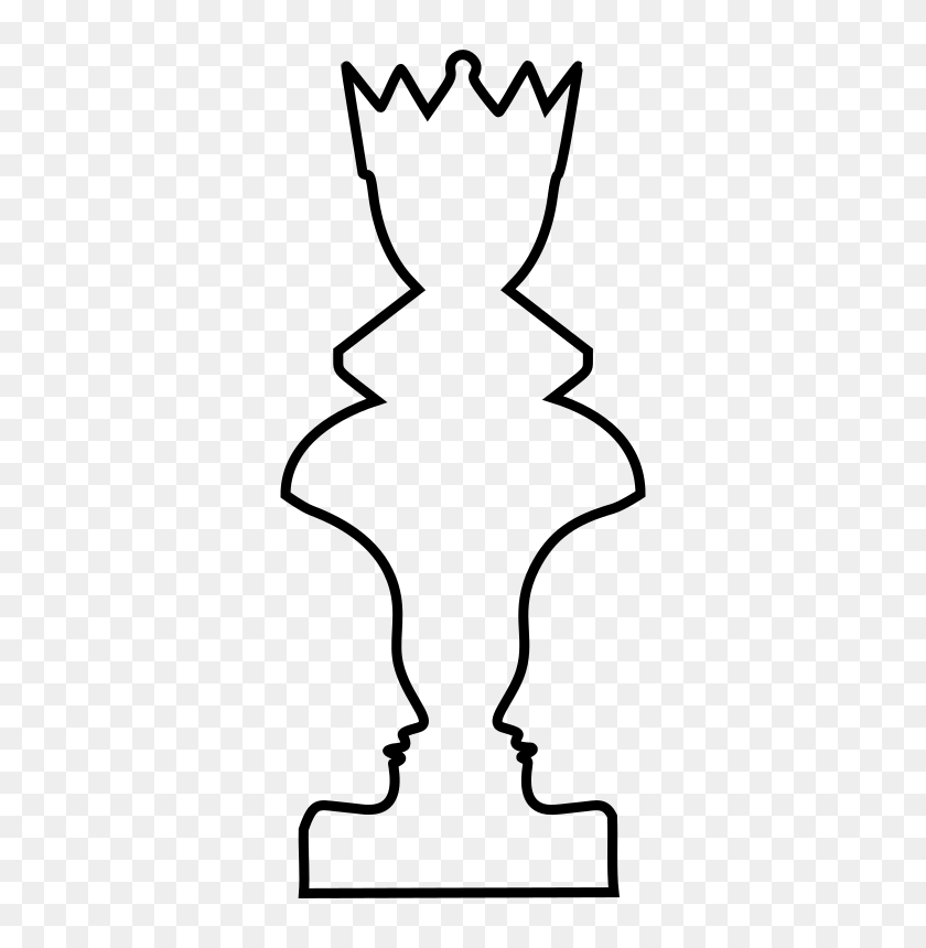 400x800 Clipart - Queen Chess Piece Clipart