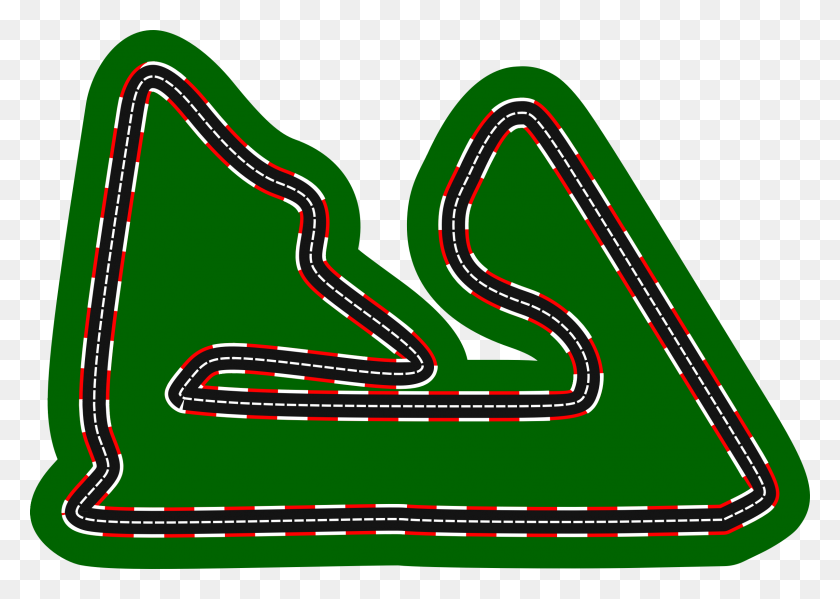2396x1658 Clipart - Race Track PNG