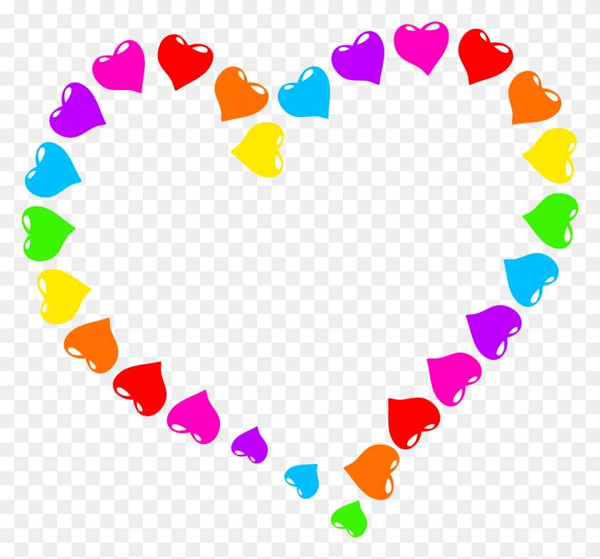 2339x2169 Clipart - Rainbow Heart Clipart