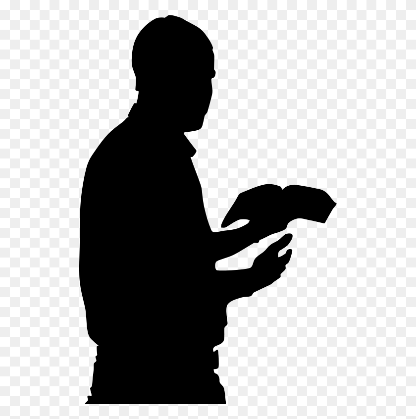 521x786 Clipart - Reading Bible Clipart