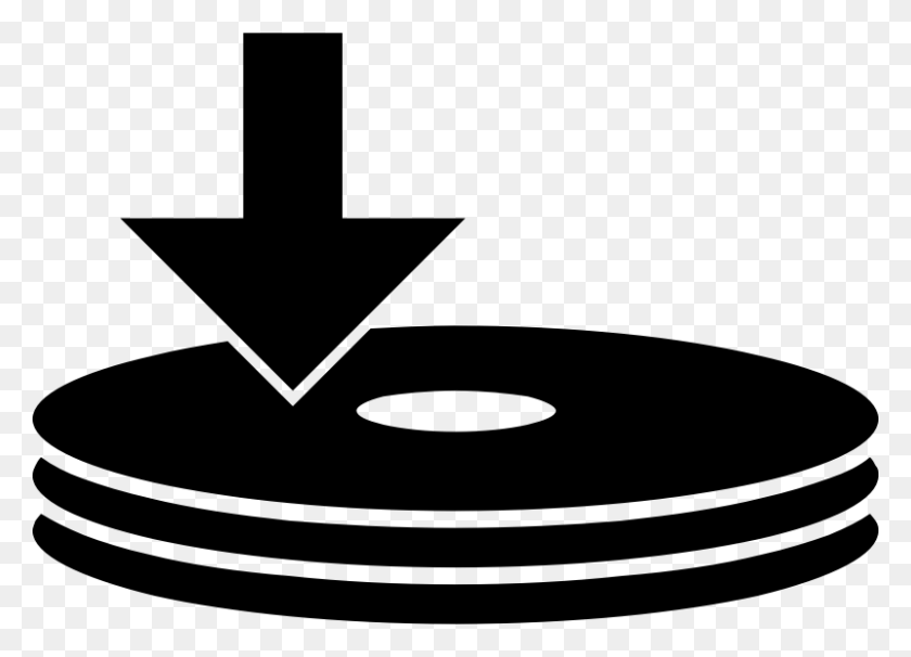 800x560 Clipart - Record Clipart Black And White
