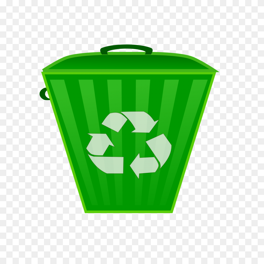 2400x2400 Clipart - Recycle Bin Clipart