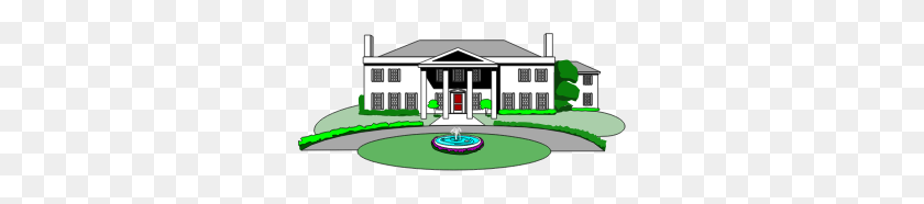 299x126 Clipart - Mansion PNG