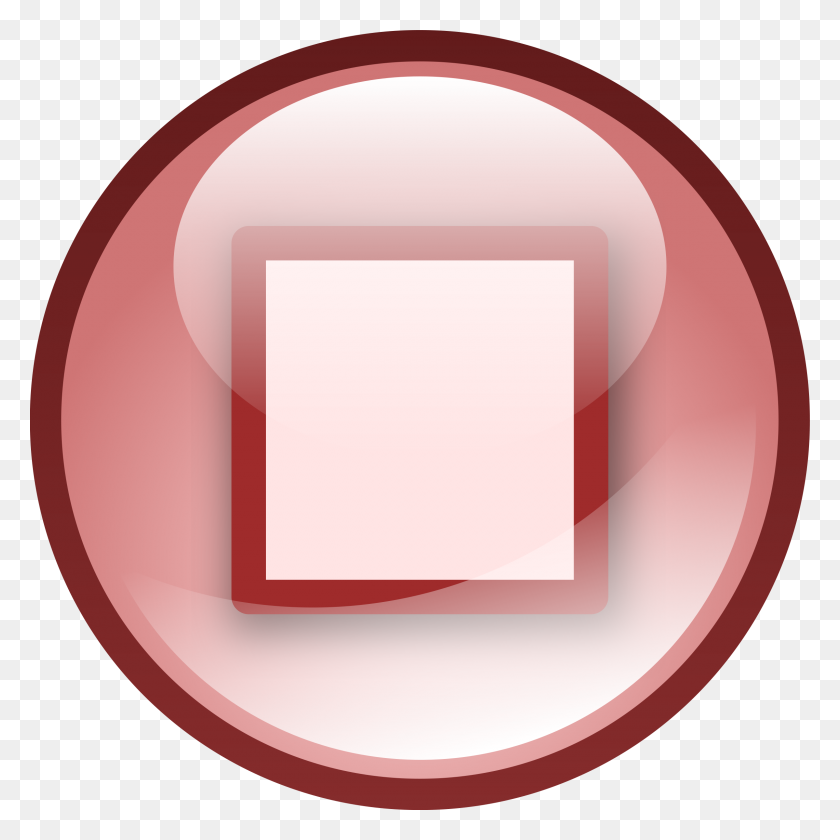 2400x2400 Clipart - Red Button Clipart