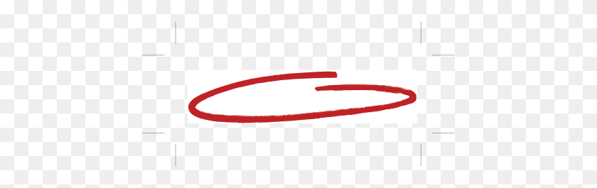 440x205 Clipart - Red Circle PNG