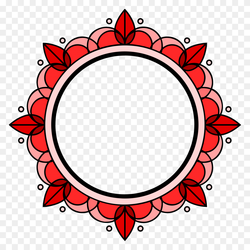 2400x2400 Clipart - Red Frame PNG