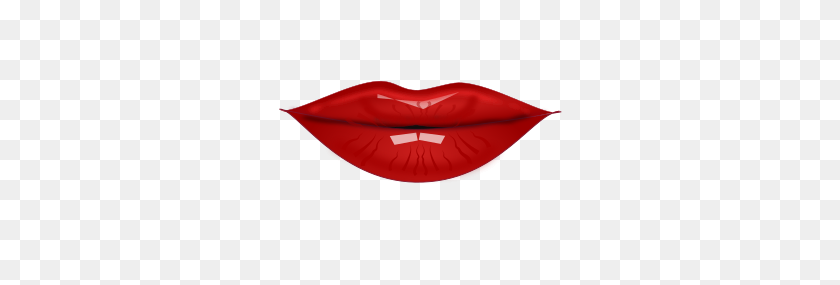 300x225 Clipart - Red Lips PNG