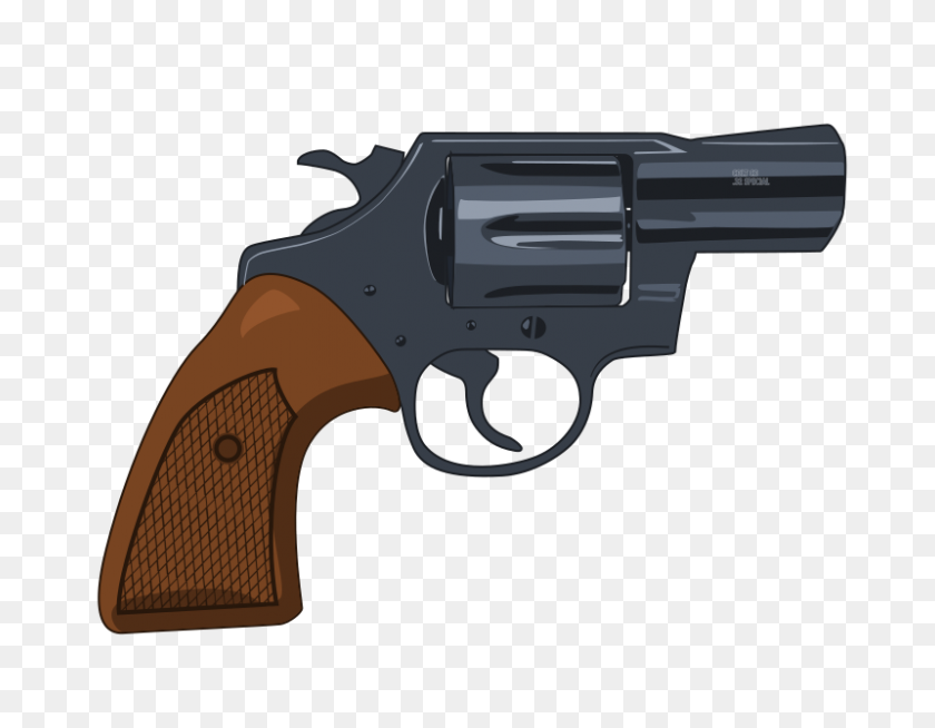 800x610 Clipart - Revolver PNG