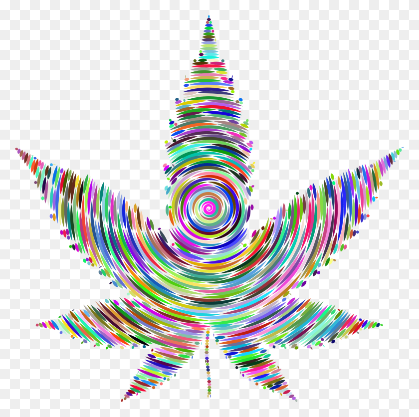 2229x2218 Clipart - Marijuana Leaf Clip Art