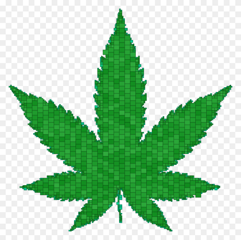 2330x2322 Clipart - Marijuana Leaf Clip Art