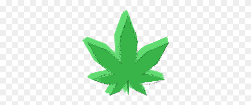 292x292 Clipart - Marijuana Leaf PNG