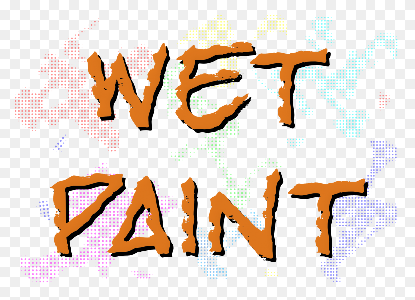 2236x1569 Clipart - Wet Paint Clip Art