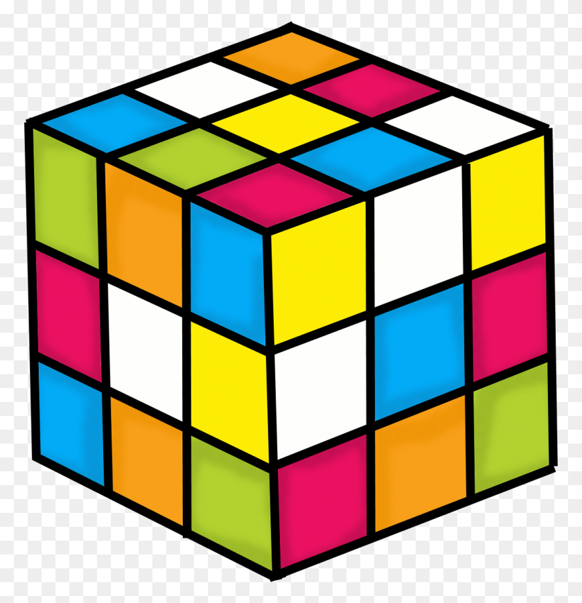 770x810 Clipart - Rubix Cube Clipart