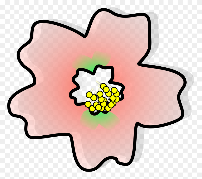 2400x2115 Clipart - Sakura Flower Clipart