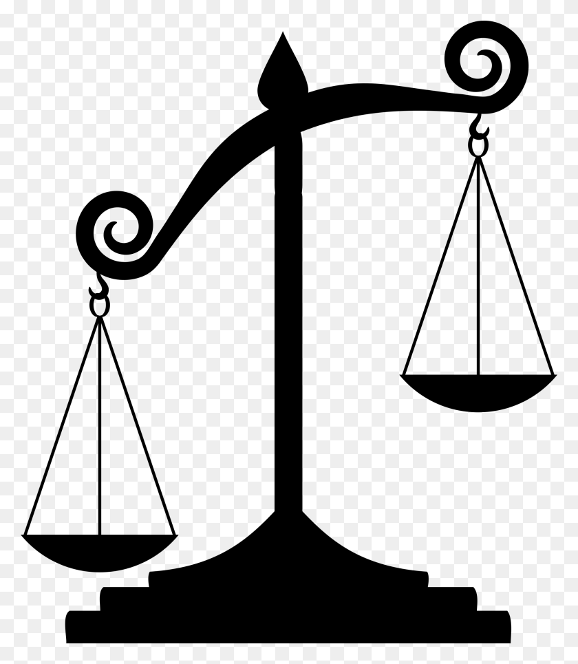 2067x2400 Clipart - Scales Of Justice PNG