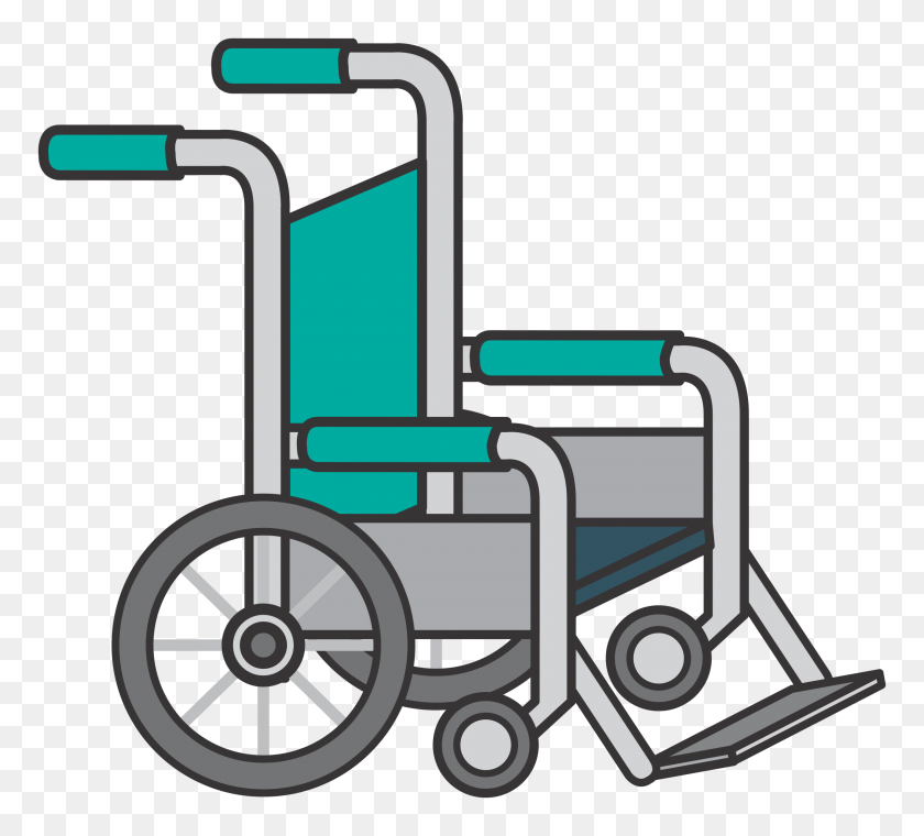 2400x2156 Clipart - Wheelchair Clip Art