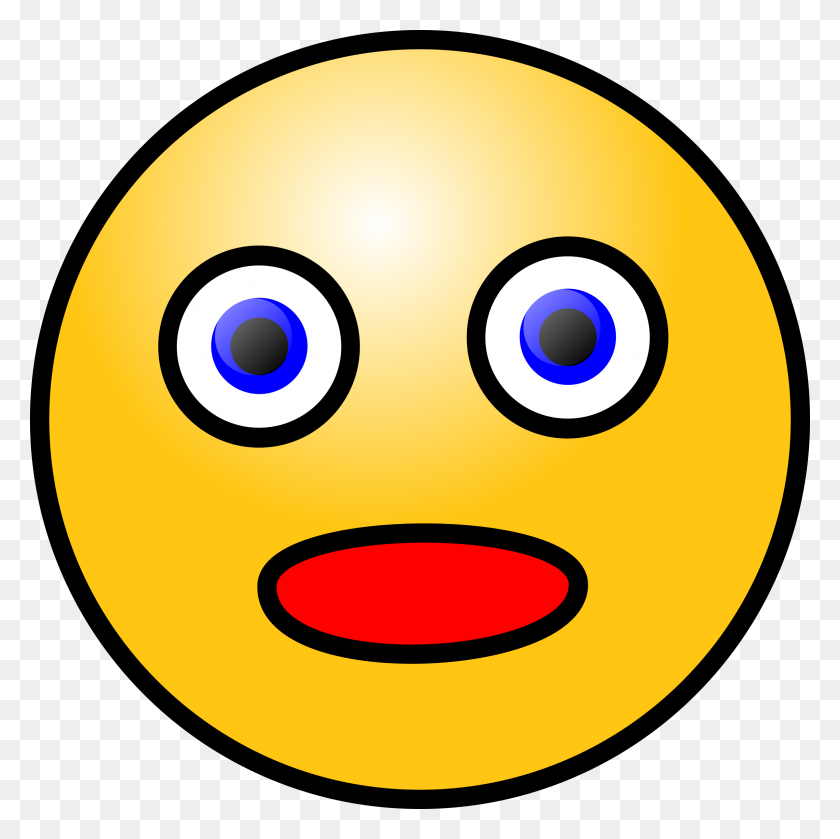 2401x2400 Clipart - Shocked Face PNG