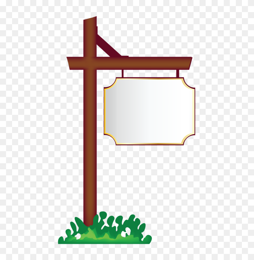 508x800 Clipart - Sign Frame Clipart