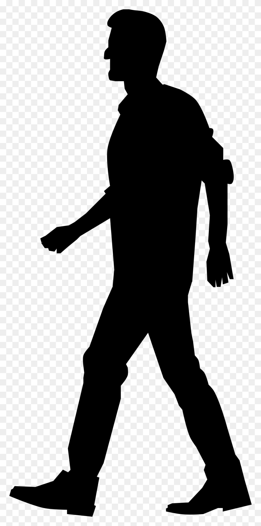 1147x2400 Clipart - Silhouette People PNG